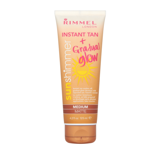 Rimmel London Instant Tan + Gradual Glow Sunshimmer Medium Matte 125ml