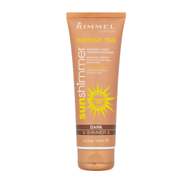 Rimmel London Sunshimmer Instant Tan Wash Off Dark Shimmer 125ml