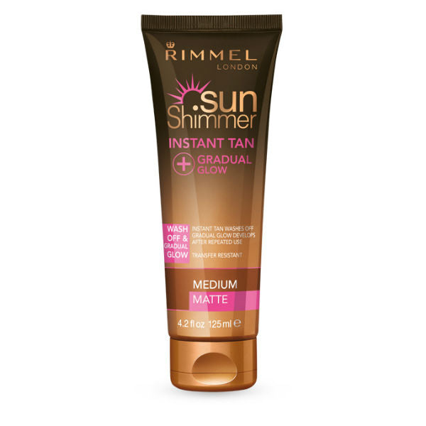 Rimmel London Sun Shimmer Instant Tan + Gradual Glow Matte 125ml