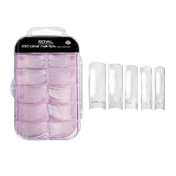 Royal 100 Clear Salon Standard Nail Tips