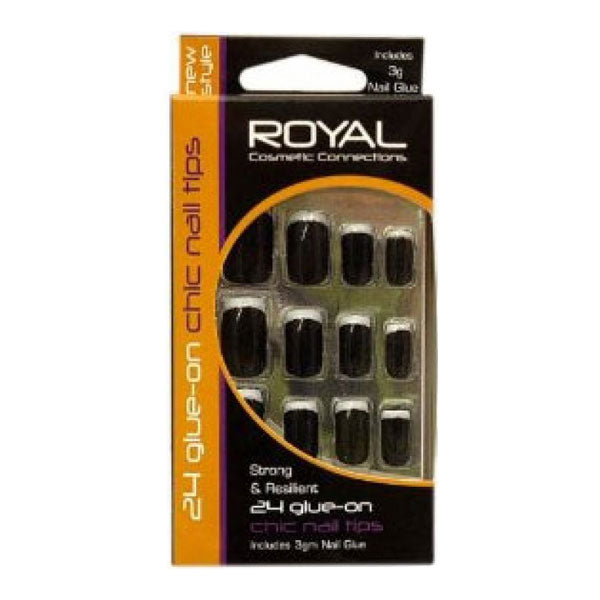 Royal Cosmetic Connections 24 Glue On Chic Nail Tips NNA1032