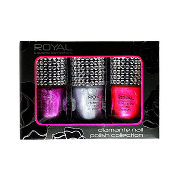 Royal Diamante Nail Polish Set 3 x 18ml