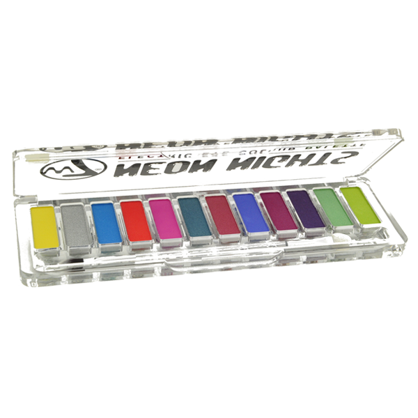 W7 Neon Nights 12 Electric Eye Colour Eyeshadow Palette