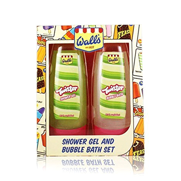 Wall's Ice Cream Twister Shower Gel And Bubble Bath Set